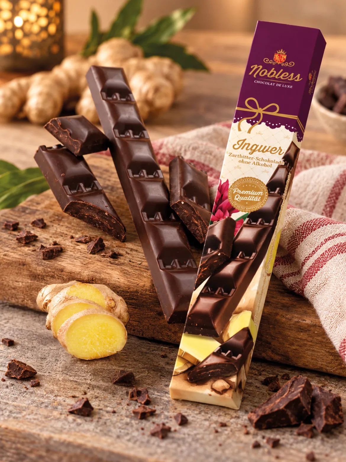 Edel-Schoko-Riegel „Ingwer“