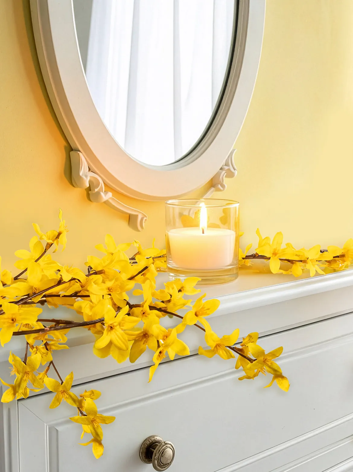 Forsythien-Girlande