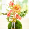 Gesteck „Gerbera“ mit Hase