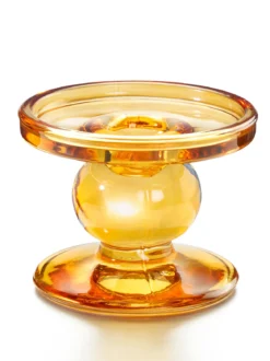 Glas-Kerzenständer „Bernstein“