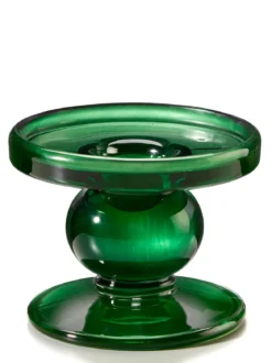 Glas-Kerzenständer „Tannengrün“