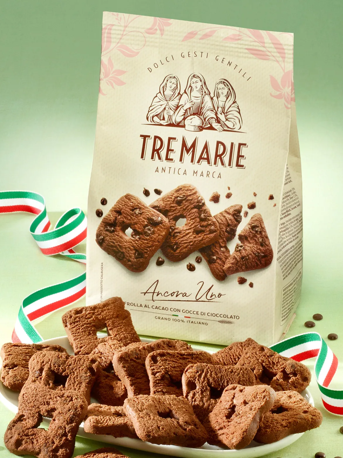 Italienisches Kakao-Mürbegebäck