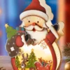 LED-Aufsteller „Santa mit Rudi“