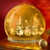 LED-Glaskugel „Winterwald“