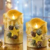 LED-Kerzenduo „Gold“