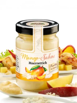 Sahne-Meerrettich mit Mango