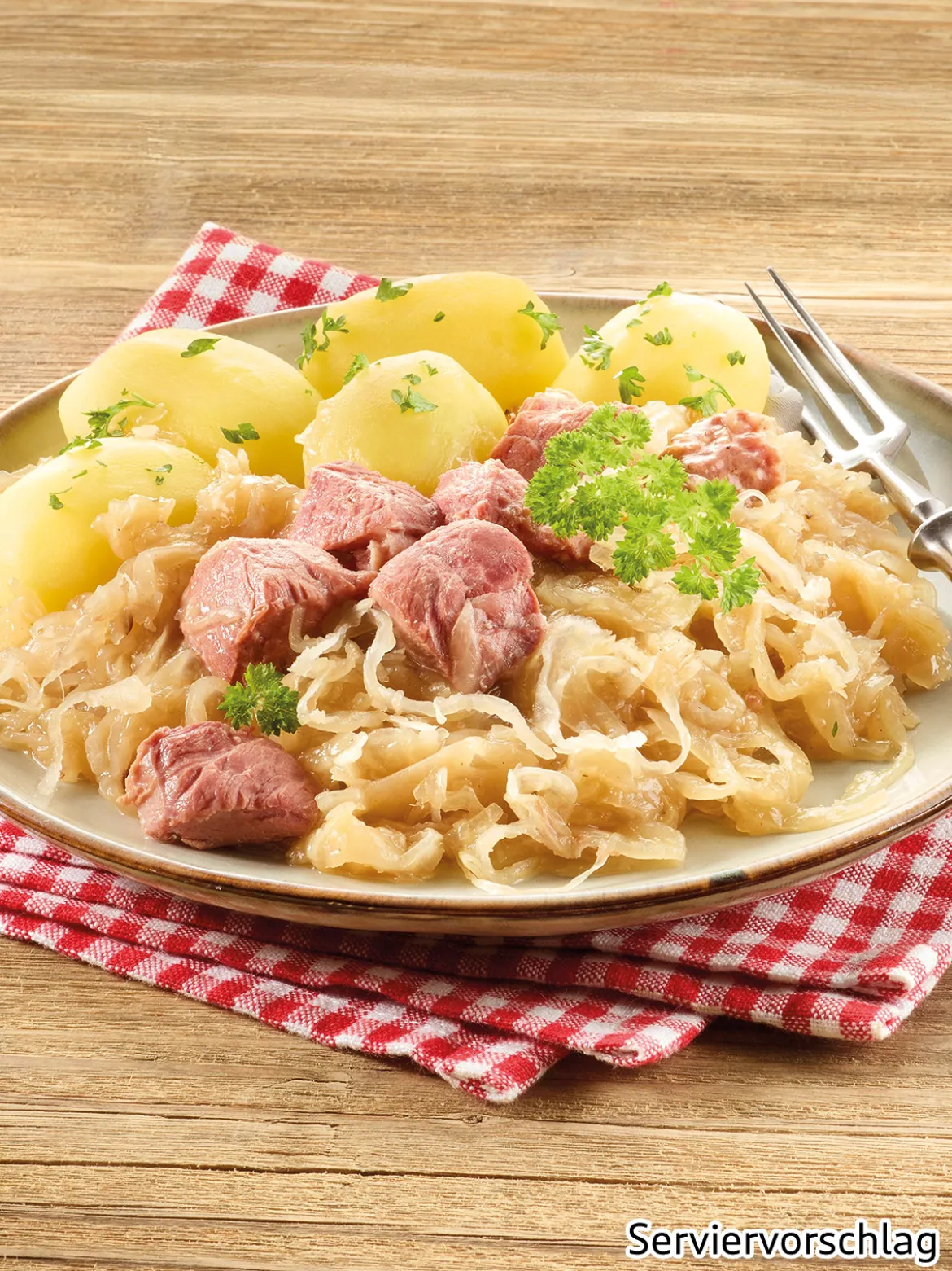 Sauerkraut mit Schäufelefleisch