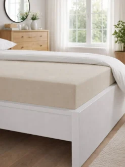Spannbettlaken „Emilia“, Beige
