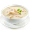 Spargel-Cremesuppe mit Schinken